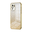 For Xiaomi Redmi Note 10/Note 10S Gradient Glitter Powder Electroplated Phone Case(Gold) - Xiaomi Cases by PMC TechLife | Online Shopping South Africa | PMC TechLife | Buy Now Pay Later Mobicred