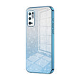 For Xiaomi Redmi Note 10 5G / Note 10T 5G Gradient Glitter Powder Electroplated Phone Case(Blue) - Xiaomi Cases by PMC TechLife | Online Shopping South Africa | PMC TechLife | Buy Now Pay Later Mobicred