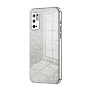 For Xiaomi Redmi Note 10 5G / Note 10T 5G Gradient Glitter Powder Electroplated Phone Case(Silver)