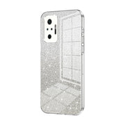 For Xiaomi Redmi Note 10 Pro/10 Pro Max Gradient Glitter Powder Electroplated Phone Case(Transparent)
