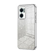 For Xiaomi Redmi Note 11E / Redmi 10 5G Gradient Glitter Powder Electroplated Phone Case(Silver) - Xiaomi Cases by PMC TechLife | Online Shopping South Africa | PMC TechLife | Buy Now Pay Later Mobicred
