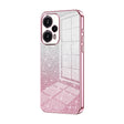 For Xiaomi Redmi Note 12 Turbo/Poco F5 Gradient Glitter Powder Electroplated Phone Case(Pink) - free shipping - PMC TechLife - Order now!