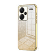 For Xiaomi Redmi Note 13 Pro+ Gradient Glitter Powder Electroplated Phone Case(Gold) - Note 13 Pro+ Cases by PMC TechLife | Online Shopping South Africa | PMC TechLife