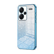 For Xiaomi Redmi Note 13 Pro+ Gradient Glitter Powder Electroplated Phone Case(Blue) - Note 13 Pro+ Cases by PMC TechLife | Online Shopping South Africa | PMC TechLife | Buy Now Pay Later Mobicred
