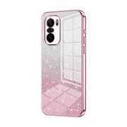 For Xiaomi Redmi K40 / K40 Pro / K40 Pro+ Gradient Glitter Powder Electroplated Phone Case(Pink)