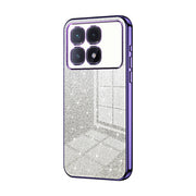For Xiaomi Redmi K70 Ultra Gradient Glitter Powder Electroplated Phone Case(Purple)