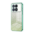 For Redmi K70 Ultra Gradient Glitter Powder Electroplated Phone Case(Green) - Xiaomi Cases by PMC Jewellery | Online Shopping South Africa | PMC Jewellery | Buy Now Pay Later Mobicred