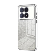 For Xiaomi Redmi K70 Ultra Gradient Glitter Powder Electroplated Phone Case(Silver)