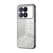 For Xiaomi Redmi K70 Ultra Gradient Glitter Powder Electroplated Phone Case(Black)
