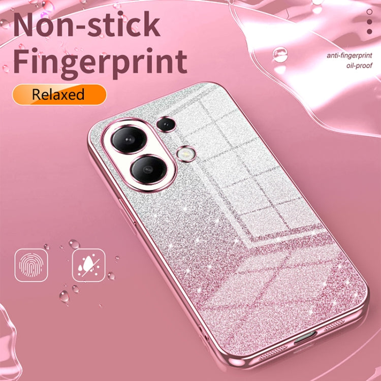 For Xiaomi Redmi K70 Ultra Gradient Glitter Powder Electroplated Phone Case(Gold)