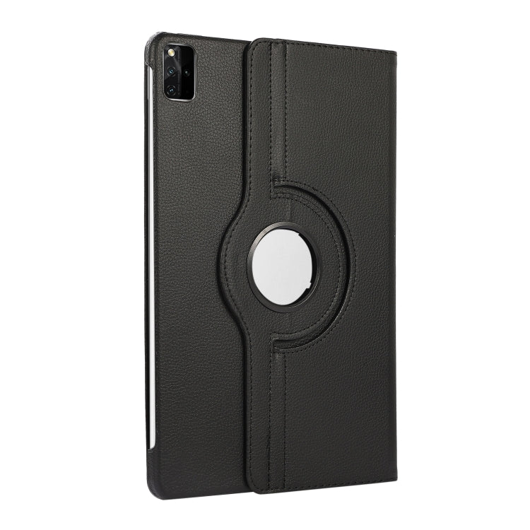 For Lenovo Tab M11 / Xiaoxin Pad 11 2024 360 Degree Rotation Litchi Texture Leather Tablet Case(Black)