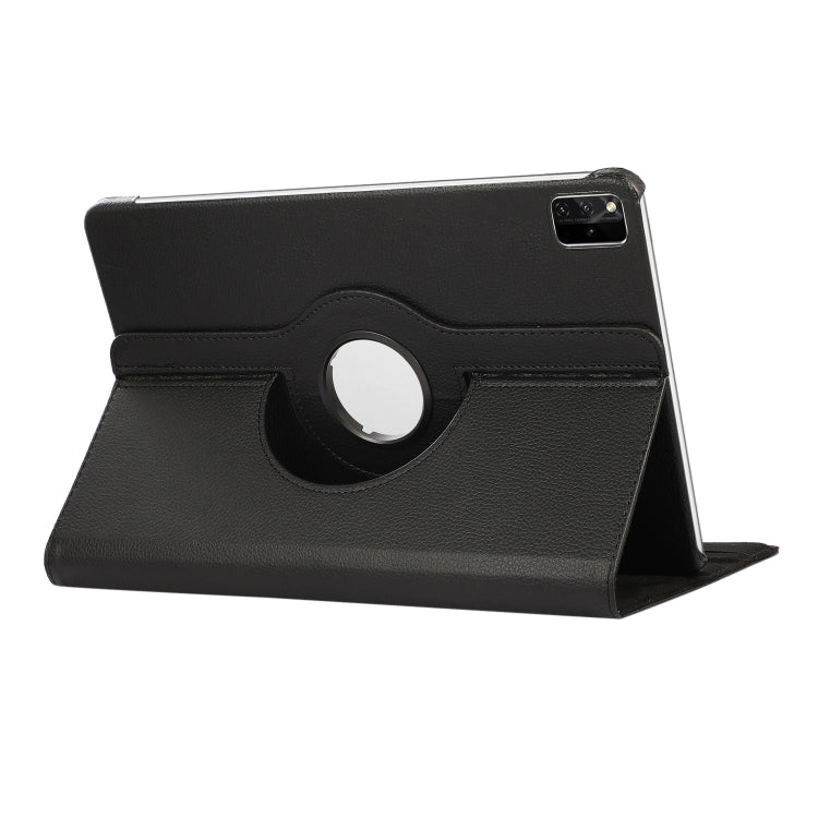 For Lenovo Tab M11 / Xiaoxin Pad 11 2024 360 Degree Rotation Litchi Texture Leather Tablet Case(Black)