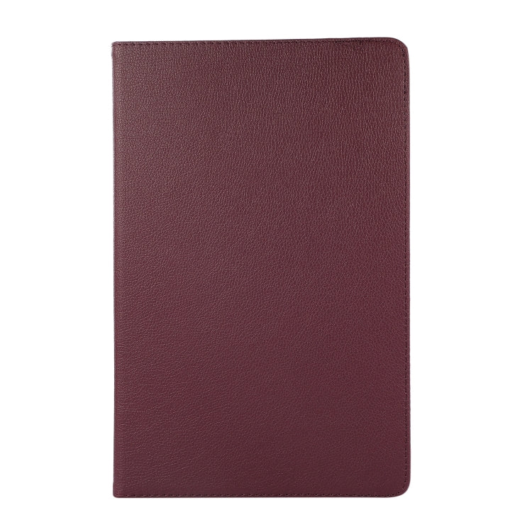 For Lenovo Tab M11 / Xiaoxin Pad 11 2024 360 Degree Rotation Litchi Texture Leather Tablet Case(Purple)