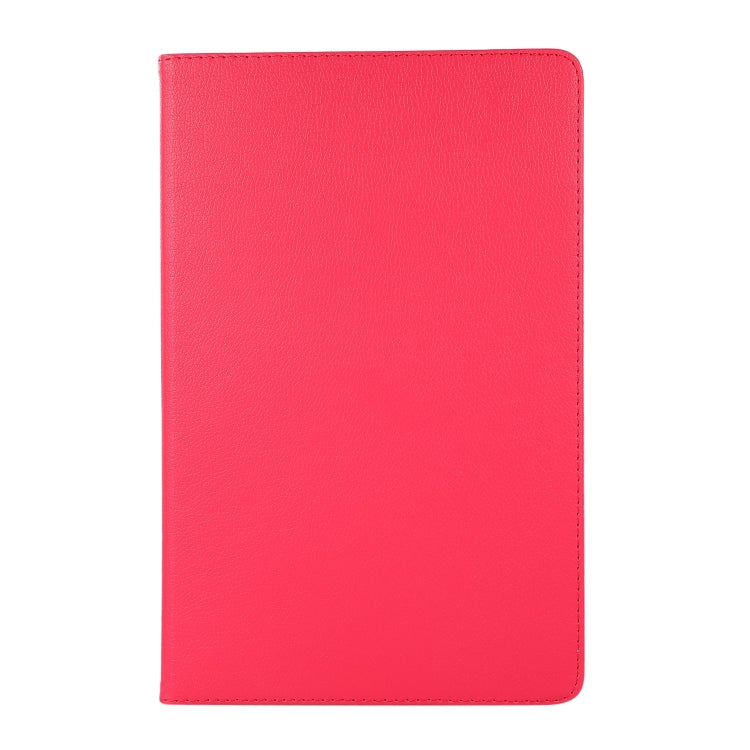 For Lenovo Tab M11 / Xiaoxin Pad 11 2024 360 Degree Rotation Litchi Texture Leather Tablet Case(Rose Red)