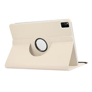 For Lenovo Tab M11 / Xiaoxin Pad 11 2024 360 Degree Rotation Litchi Texture Leather Tablet Case(White)