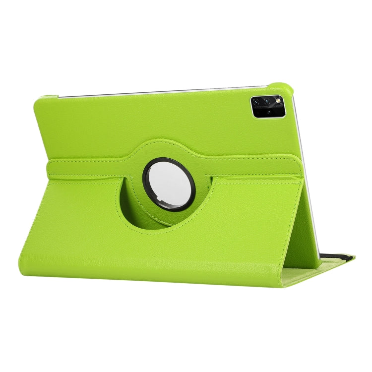 For Lenovo Tab M11 / Xiaoxin Pad 11 2024 360 Degree Rotation Litchi Texture Leather Tablet Case(Green)