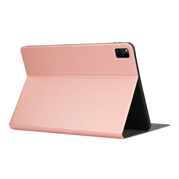 For Lenovo Tab M11 / Xiaoxin Pad 11 2024 Voltage Elastic Texture Flip Tablet Leather Case(Rose Gold)