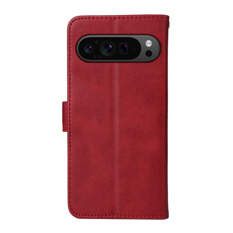 For Google Pixel 9 Pro Classic Calf Texture Flip Leather Phone Case(Red)