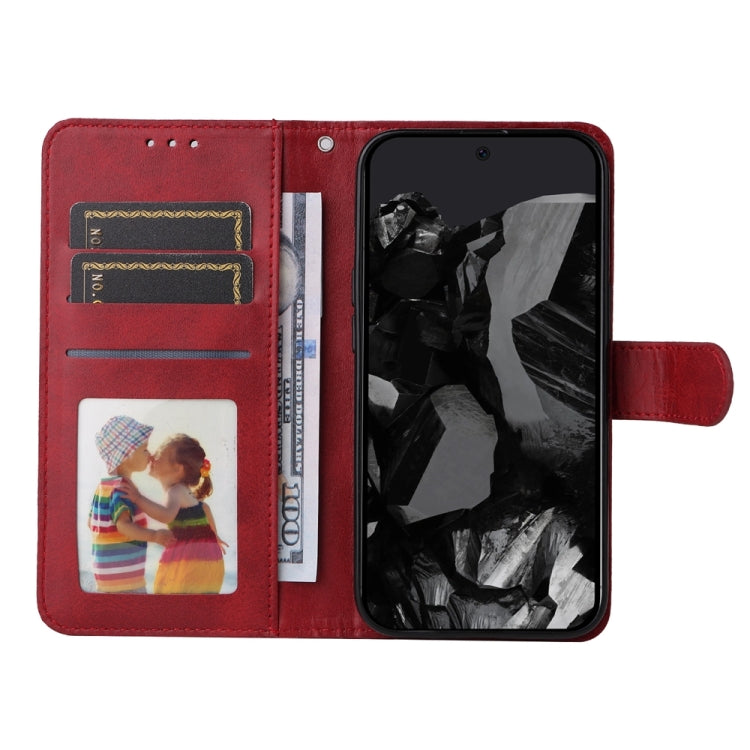 For Google Pixel 9 Pro Classic Calf Texture Flip Leather Phone Case(Red)