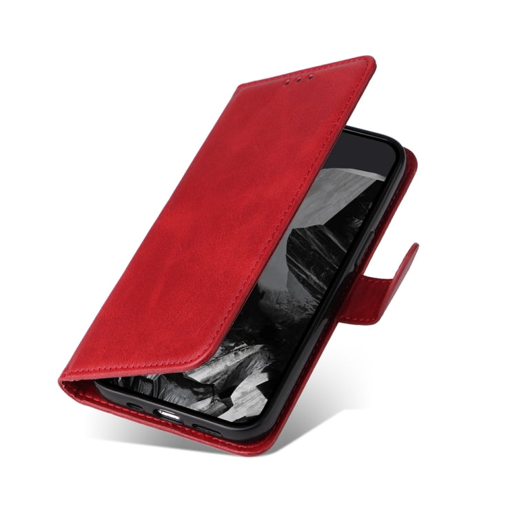 For Google Pixel 9 Pro Classic Calf Texture Flip Leather Phone Case(Red)