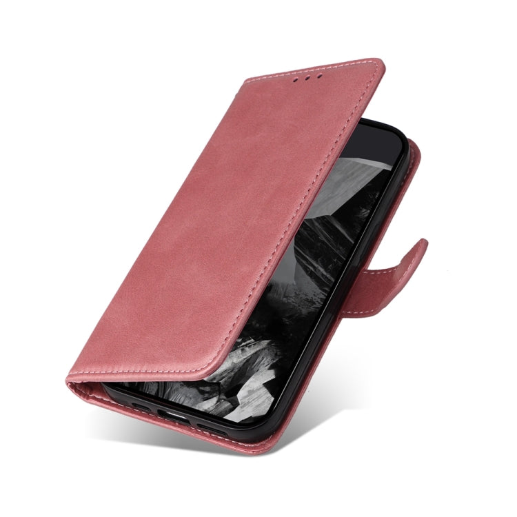 For Google Pixel 9 Pro Classic Calf Texture Flip Leather Phone Case(Rose Gold)