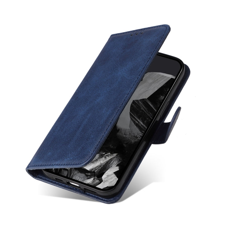 For Google Pixel 9 Pro Classic Calf Texture Flip Leather Phone Case(Blue)