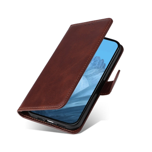 For Google Pixel 9 Classic Calf Texture Flip Leather Phone Case(Brown)