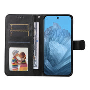 For Google Pixel 9 Classic Calf Texture Flip Leather Phone Case(Black)