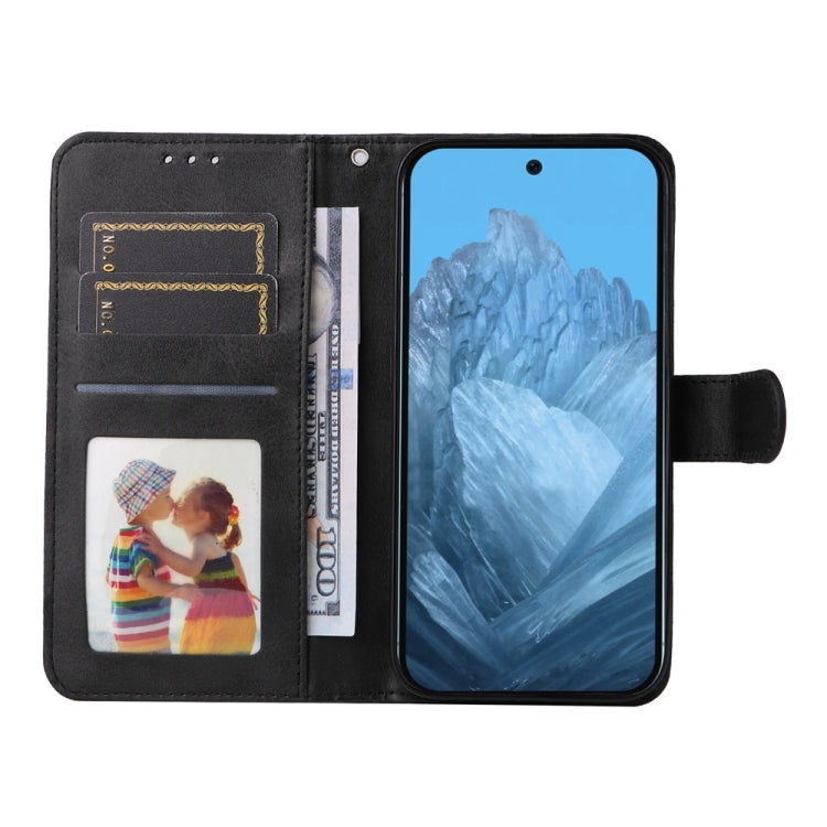 For Google Pixel 9 Classic Calf Texture Flip Leather Phone Case(Black)