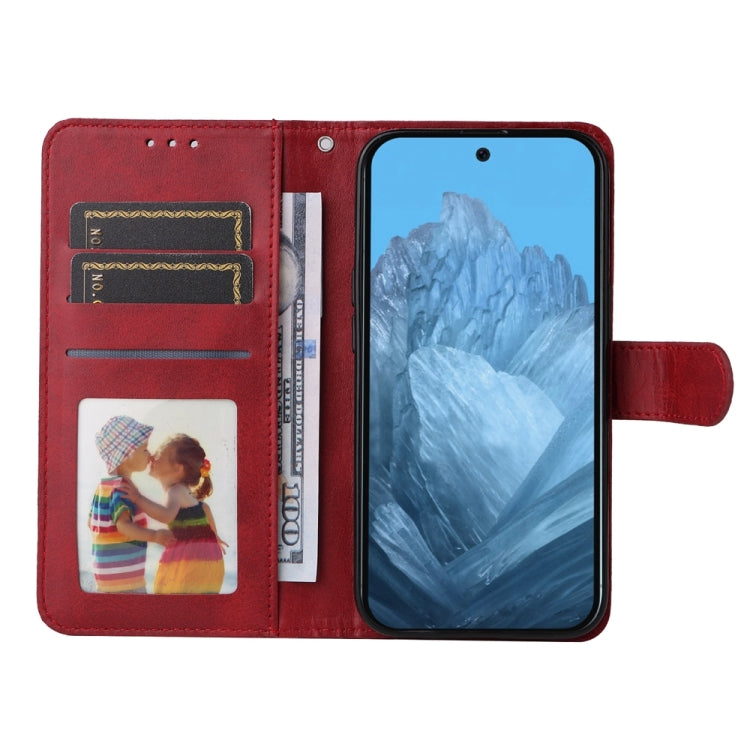For Google Pixel 9 Classic Calf Texture Flip Leather Phone Case(Red)