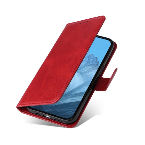 For Google Pixel 9 Classic Calf Texture Flip Leather Phone Case(Red)