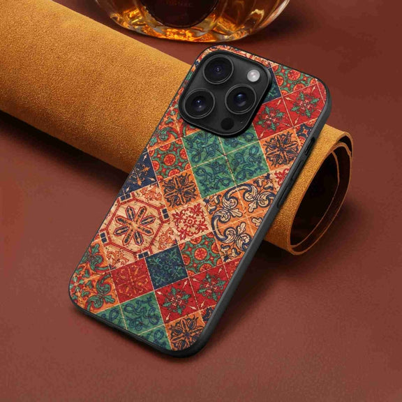 For iPhone 15 Pro Max Four Seasons Flower Language Series TPU Phone Case(Winter Blue)