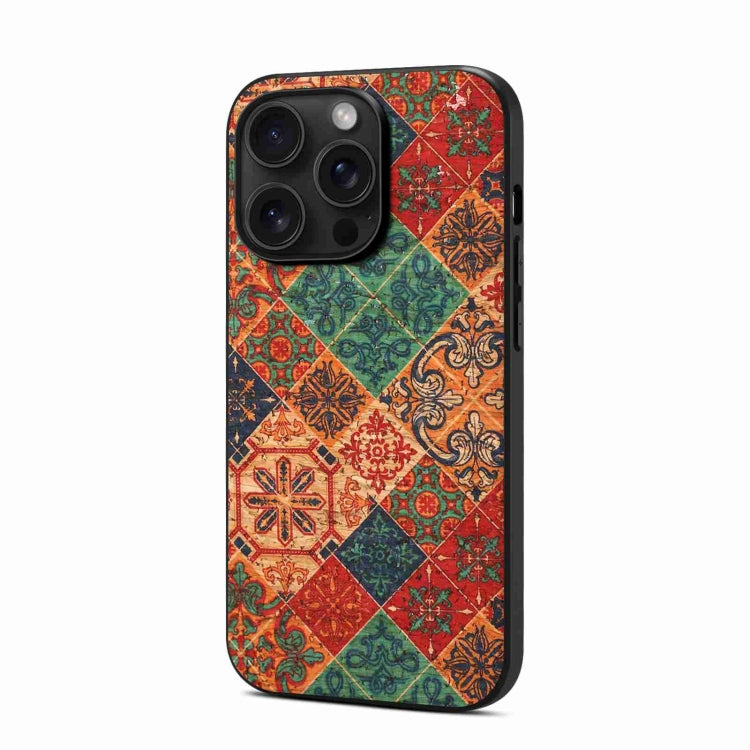 For iPhone 15 Pro Max Four Seasons Flower Language Series TPU Phone Case(Winter Blue)