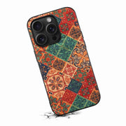For iPhone 15 Pro Max Four Seasons Flower Language Series TPU Phone Case(Winter Blue)