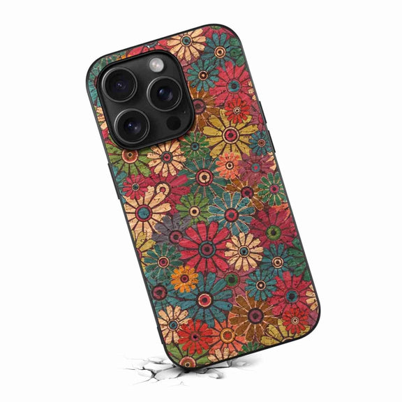 For iPhone 15 Pro Four Seasons Flower Language Series TPU Phone Case(Spring Green)