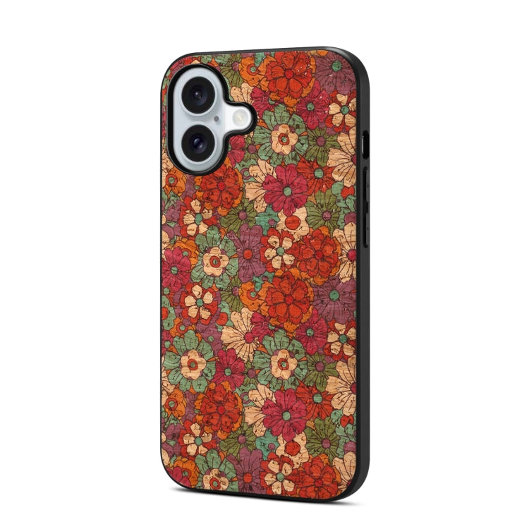 For iPhone 16 Plus Four Seasons Flower Language Series TPU Phone Case(Summer Red)