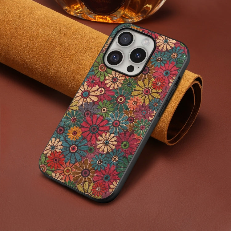 For iPhone 16 Pro Four Seasons Flower Language Series TPU Phone Case(Spring Green)