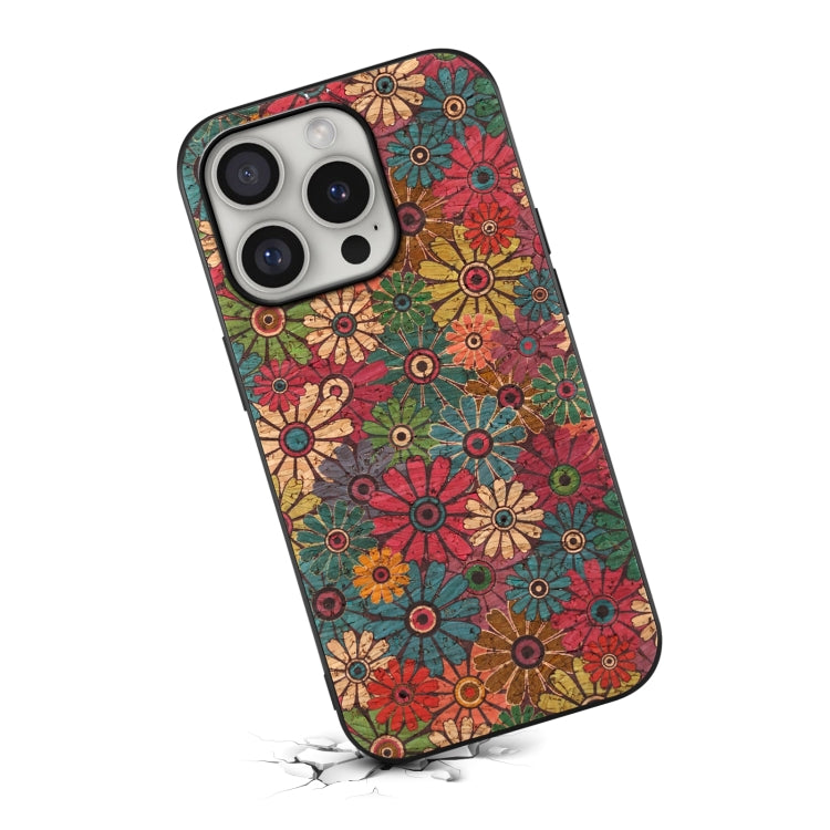 For iPhone 16 Pro Four Seasons Flower Language Series TPU Phone Case(Spring Green)