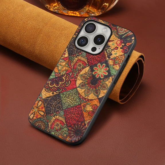 For iPhone 16 Pro Max Four Seasons Flower Language Series TPU Phone Case(Autumn Yellow)