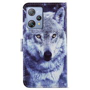 For Blackview A53 Pro Painted Pattern Horizontal Flip Leather Phone Case(White Wolf)