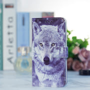 For Blackview A53 Pro Painted Pattern Horizontal Flip Leather Phone Case(White Wolf)