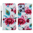 For Blackview A53 Pro Painted Pattern Horizontal Flip Leather Phone Case(Peacock Flower) - More Brand by PMC TechLife | Online Shopping South Africa | PMC TechLife | Buy Now Pay Later Mobicred