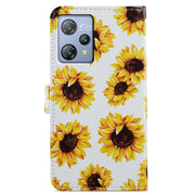 For Blackview A53 Pro Painted Pattern Horizontal Flip Leather Phone Case(Sunflower)