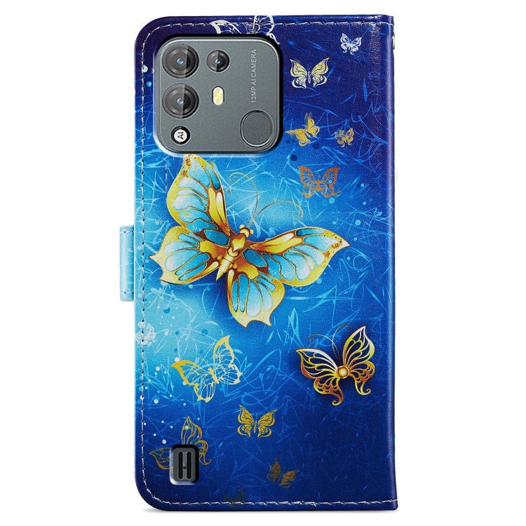 For Blackview A55 Pro Painted Pattern Horizontal Flip Leather Phone Case(Butterfly)