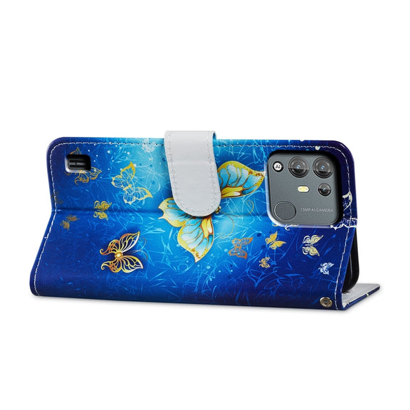 For Blackview A55 Pro Painted Pattern Horizontal Flip Leather Phone Case(Butterfly)