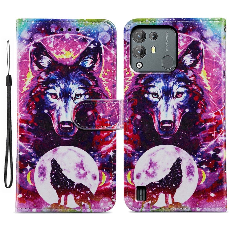 For Blackview A55 Pro Painted Pattern Horizontal Flip Leather Phone Case(Wolf Totem)