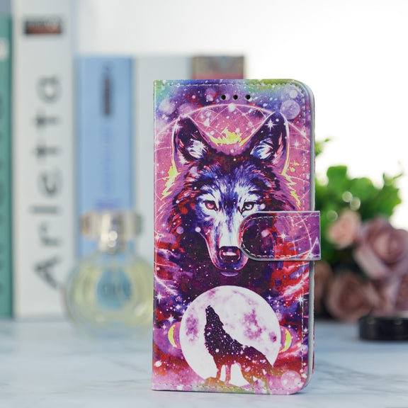 For Blackview A55 Pro Painted Pattern Horizontal Flip Leather Phone Case(Wolf Totem)