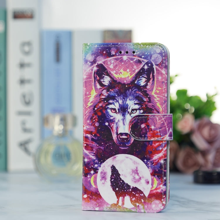 For Blackview A55 Pro Painted Pattern Horizontal Flip Leather Phone Case(Wolf Totem)