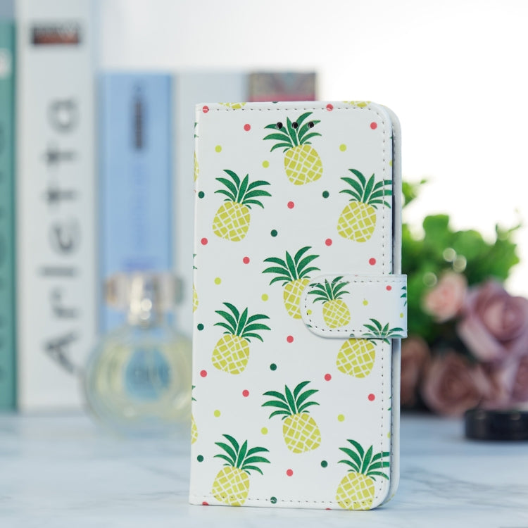 For Blackview A55 Pro Painted Pattern Horizontal Flip Leather Phone Case(Pineapple)