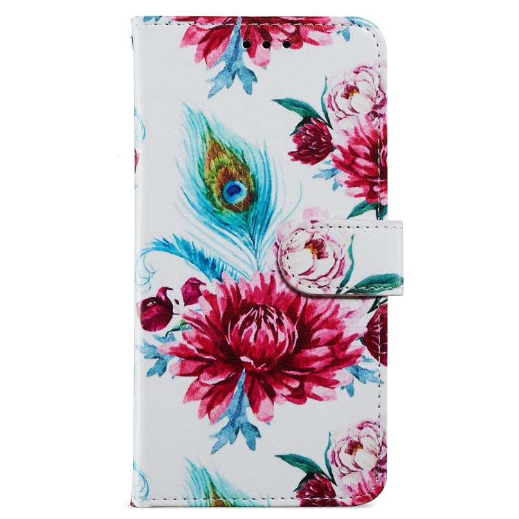 For Blackview A55 Pro Painted Pattern Horizontal Flip Leather Phone Case(Peacock Flower)